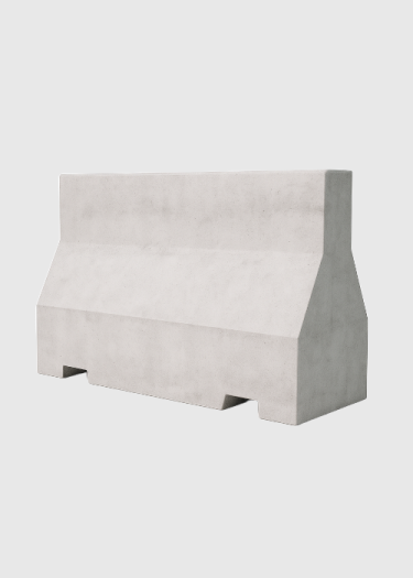 image of Concrete Jersey Barrier With Forklift Openings Size 100x85x50 Cm