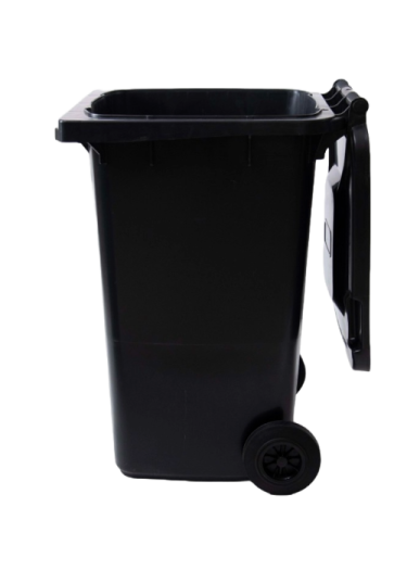 image of 240 liter polyethylene plastic waste container