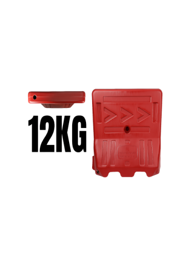 صورة حاجز مرور بلاستيك مقاس 1x1 وزن 12 كجم