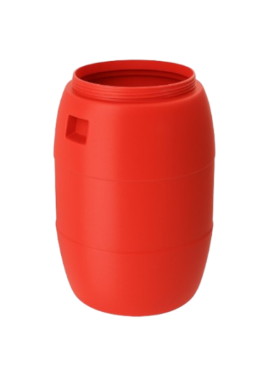 image of Open Top Polyethylene Plastic Waste Drum 1100 Liter Color Red